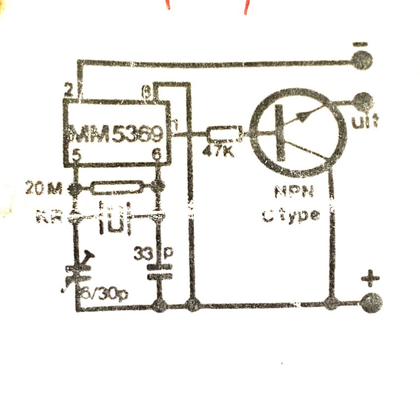 Crystal Oscillator 60Hz with MM5369