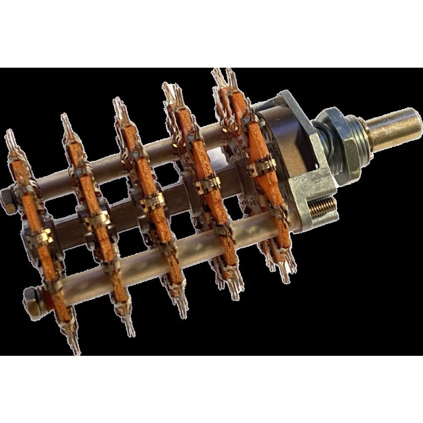 Multiple Position Switch Rotary switch 5-position 5 decks, 2-pole per deck, panel bottom mount ...