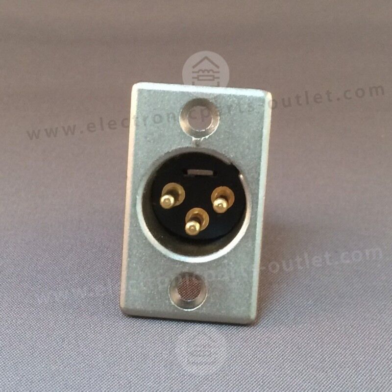 XLR 3P chassis Male