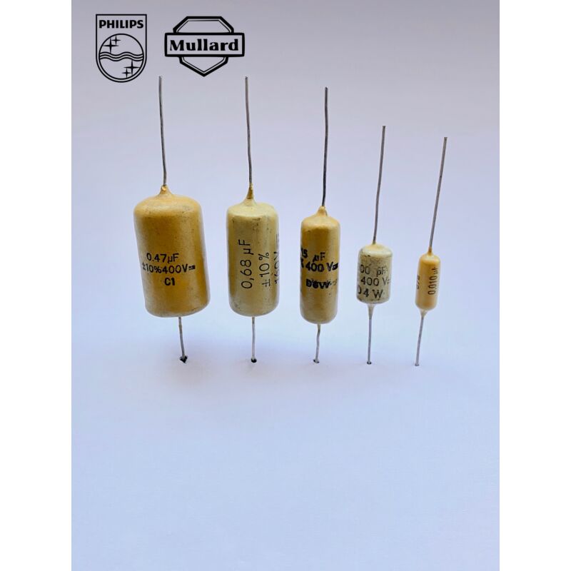 Philips 311 (mullard C296) Mustard Caps (PETP)
