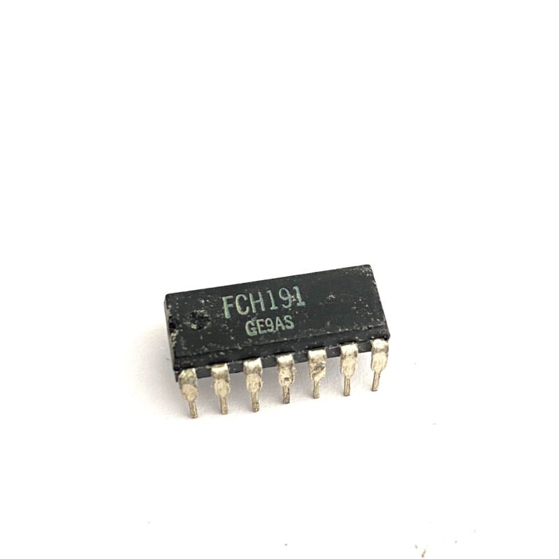 Mullard FCH191 -  quadruple 2-input nand gate - DIP14