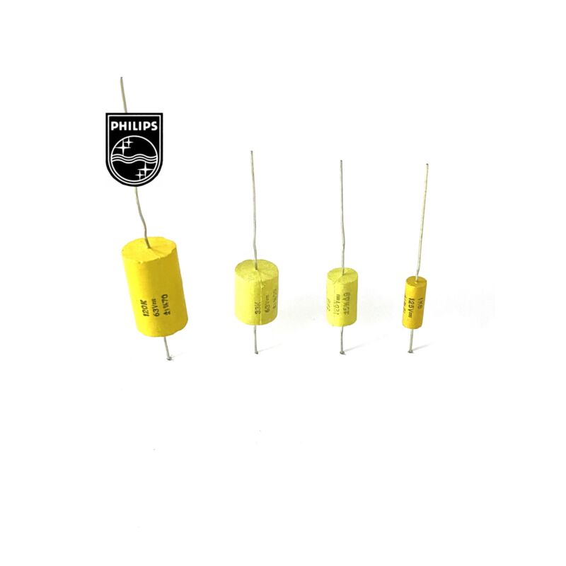 Philips 435 - 436 - 438 series Capacitor Moulded Polystyrene ( 'Mini poco' )