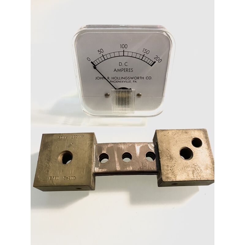 Panel Meter Hollingsworth 200A DC + shunt