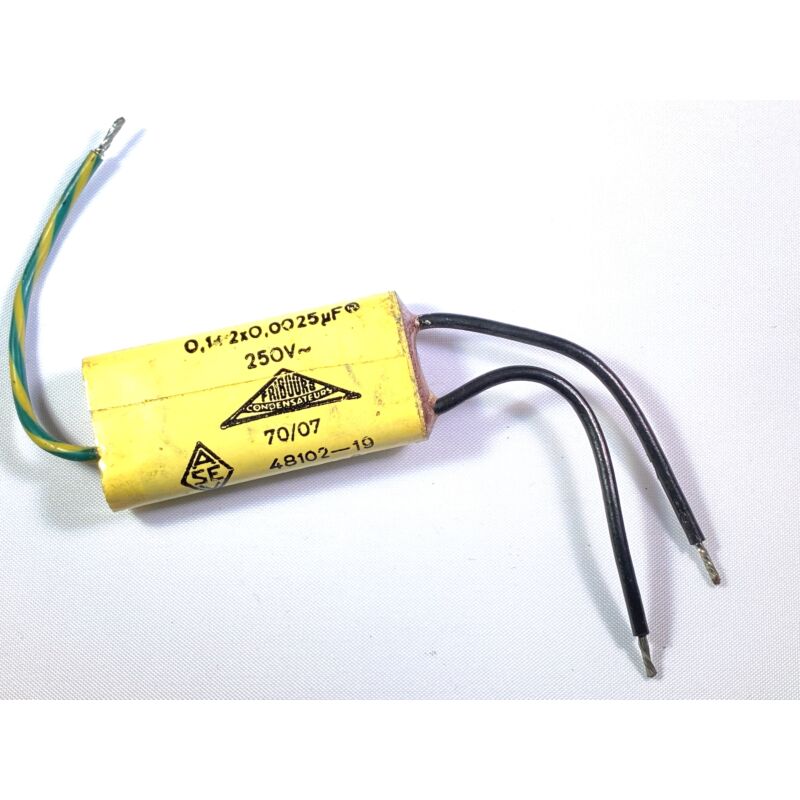 Safety Cap 0.1uF + 2x 0,0025uF 250VAC