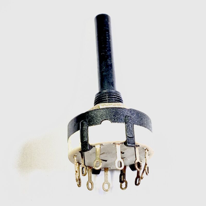 Rotary switch Alpha 12-position 1-pole panel bottom mount