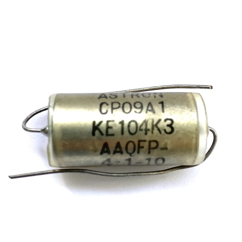 Astron Audio grade paper in oil capacitor MIL-specs 0,1uF / 400VDC