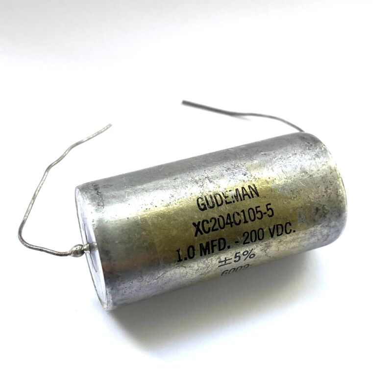 Gudeman Audio grade paper in oil capacitor MIL-specs 1uF / 200VDC / 5%