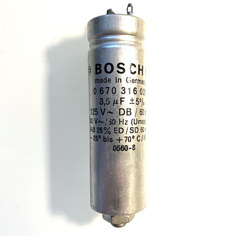 BOSCH 0670316020 3,5uF / 125VDC HSF DB MP capacitor