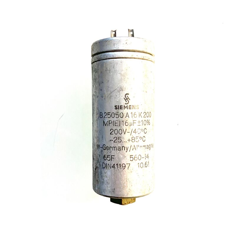 Siemens B25050 A16K200 16uF 200VDC MP(E) Capacitor