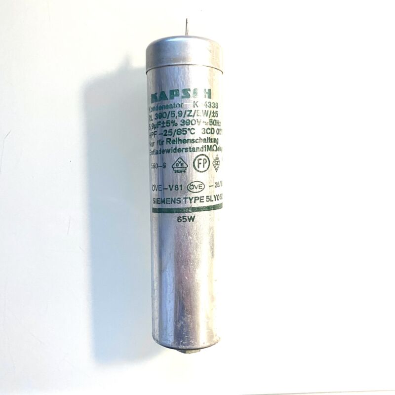 Kapsch Ko4338 5,9uF 390VAC HPF MP Capacitor