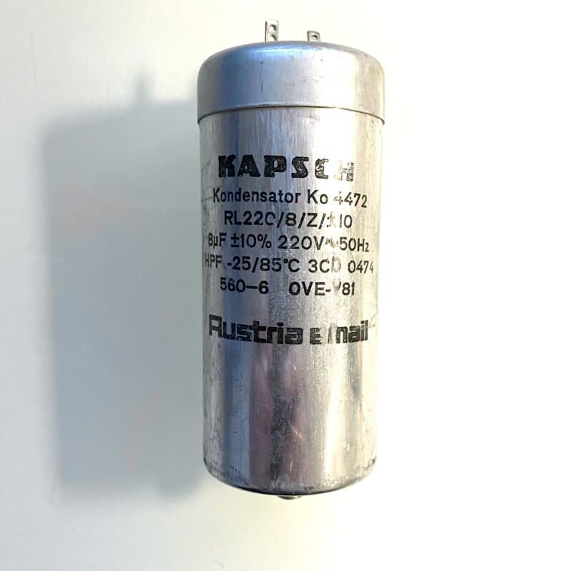 Kapsch Ko4472 8uF 220VAC HPF MP Capacitor