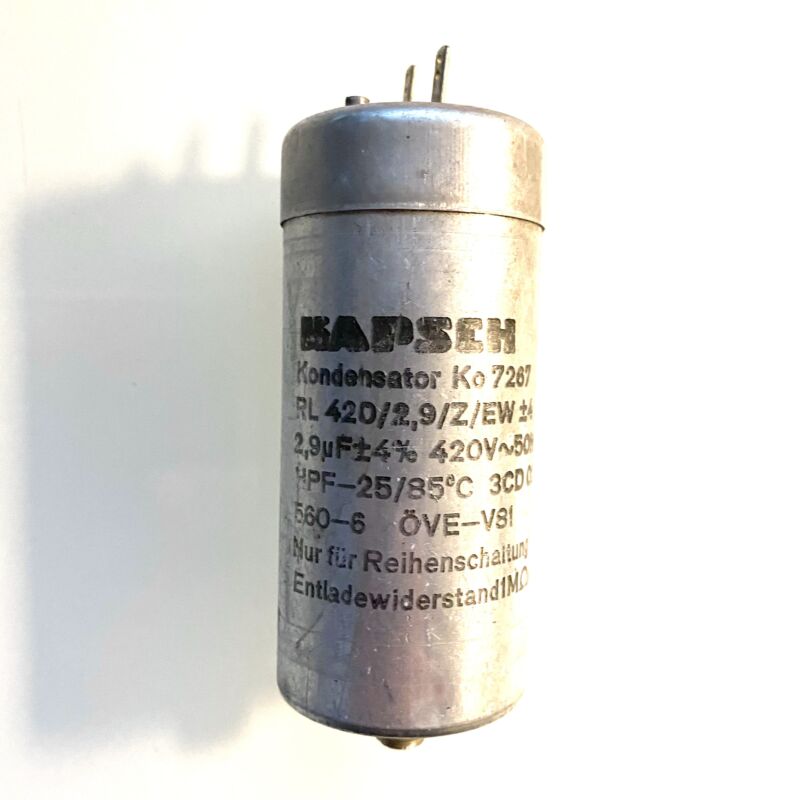 Kapsch Ko7267 2,9uF 420VAC HPF MP Capacitor