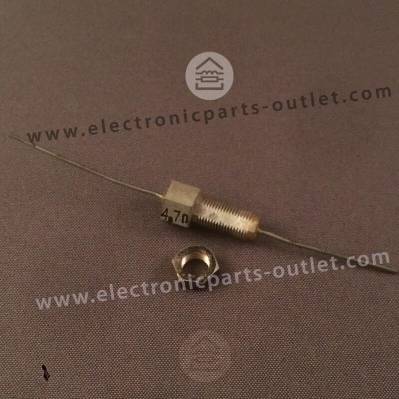 Doorvoer C 4n7  Verzilverd, schroef model