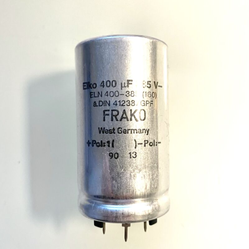 Frako 400uF 385VDC  Capacitor