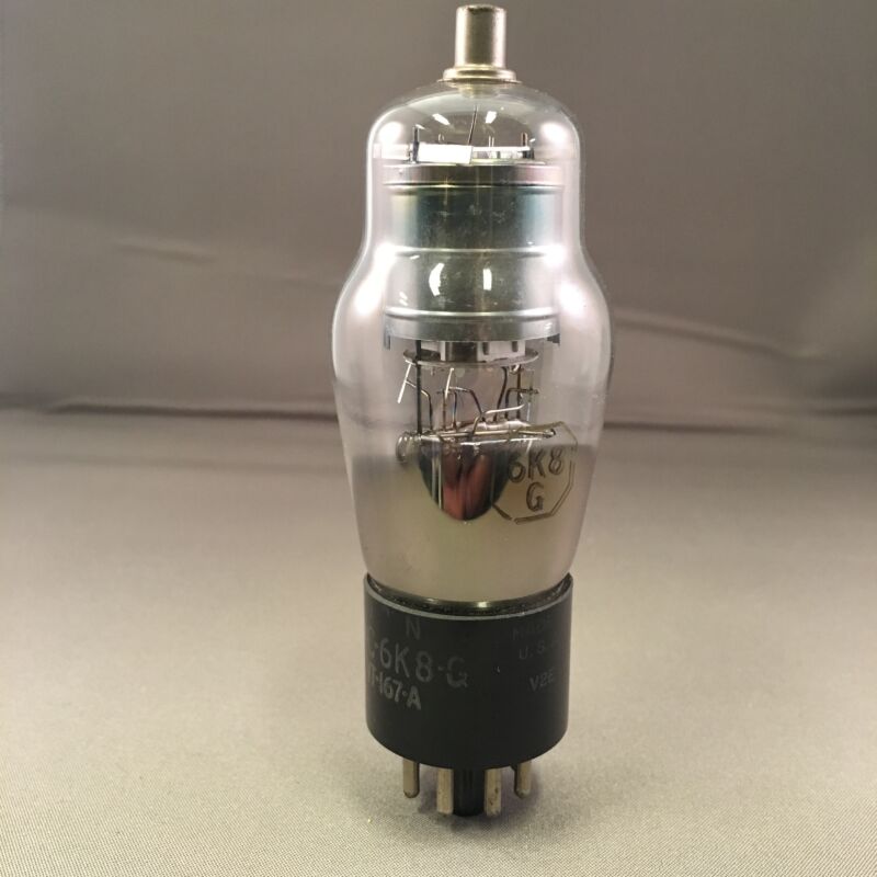 6K8G RCA classic triode hexode frequency changer or mixer for broadcast applications