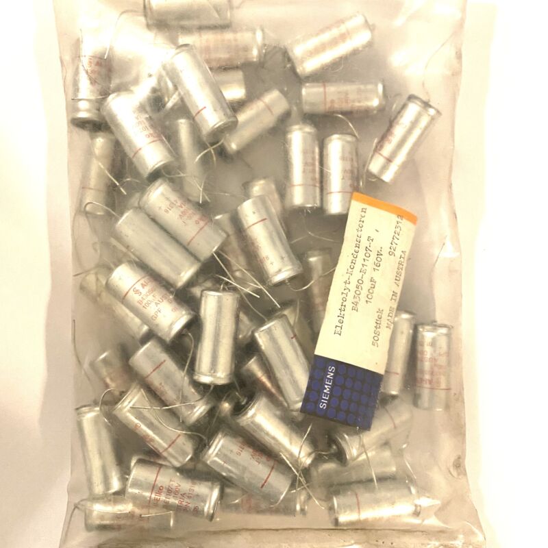 Siemens B43050-E1107-T Al Electrolytic Capacitor 100uF 160V (50x)