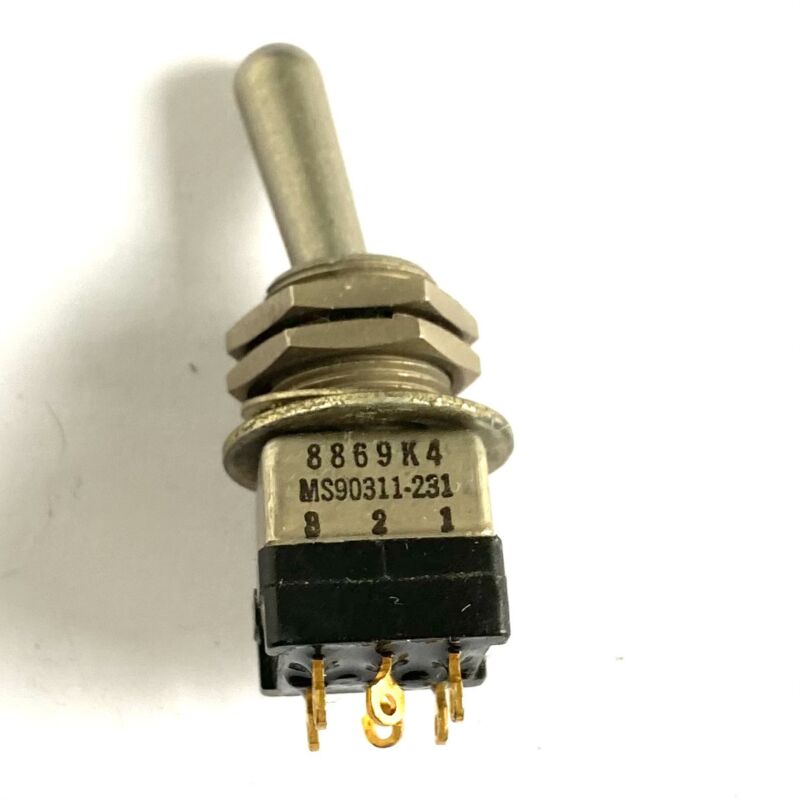 C-H MS90311-231 Toggle switch 2x change-over panel mount (MIL)