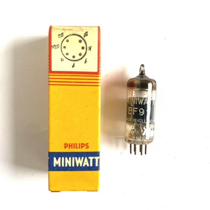 Philips EF91 high gain, high impedance, high slope, screened pentode