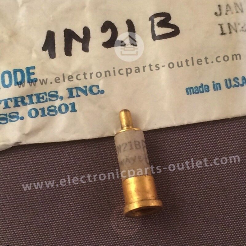 1N21B  Silicon, point-contact mixer diode, NF 12.7dB at 3GHz.