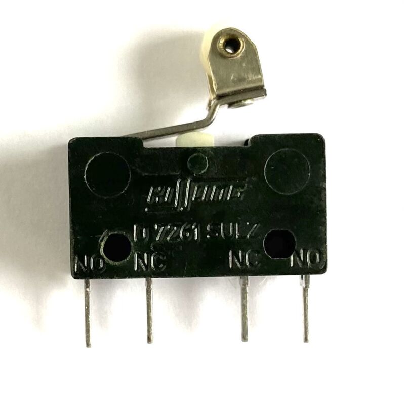 Kissling D7261 SULZ Microswitch 1xNO 1xNC + roller PCB mount