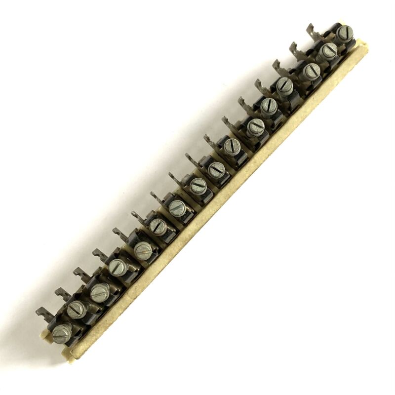 Connector strip 16-pole 4mm Ceramic base