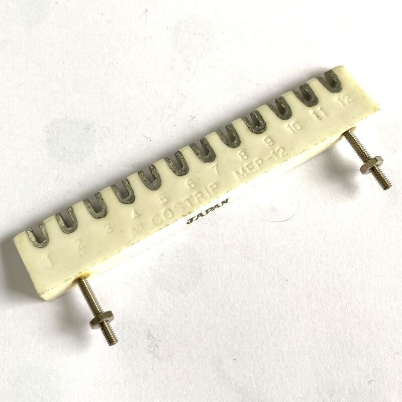 Akostrip MEP-12 Wiring post Ceramic 12-pole M2x15 wire ends