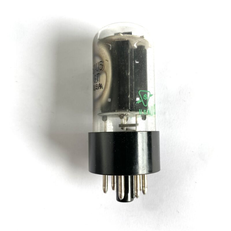 Sylvania 6AU5GT beam pentode, Green label, black plates