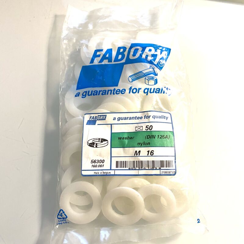 Fabory 56300 bag with 50x M16 nylon washer