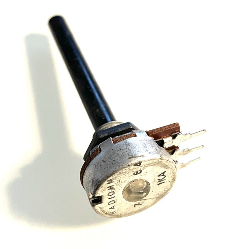 Potentiometer radiohm mono plastic shaft Ø6mm x 53mm PCB