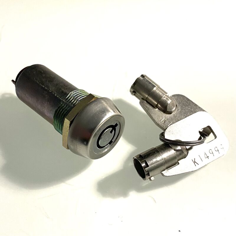 Key switch with round key 2 positions 1 pole