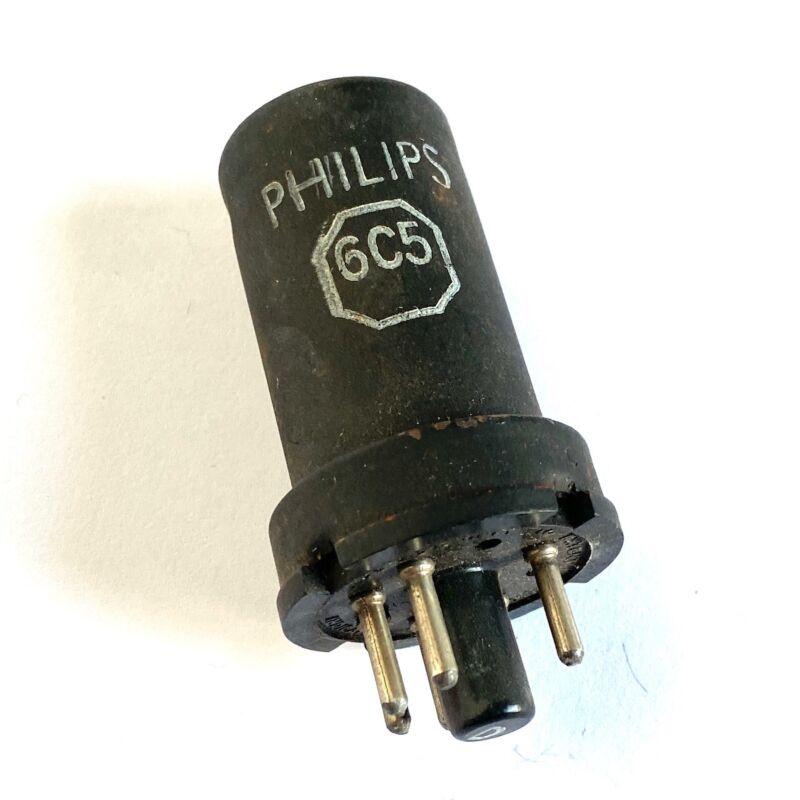 6C5 Triode medium mu, various brands