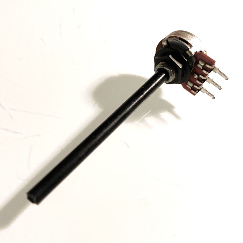Potentiometer radiohm mono plastic shaft Ø4mm x 53mm PCB (various values)