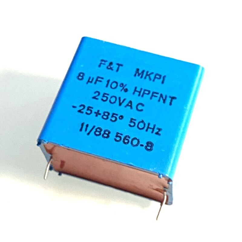 F&T MKP1 Condensator 8uF 10% 250AC