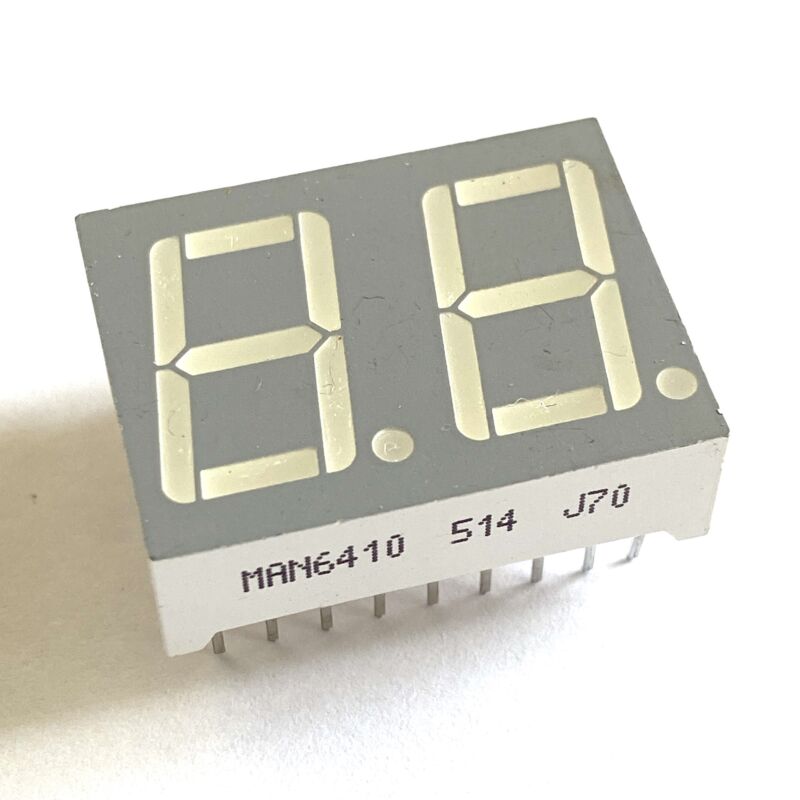 MAN6410 514 j70 7-segment display two digit