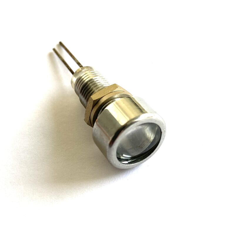 RT370 super led Yellow in metal case + lens 135mcd/20mA