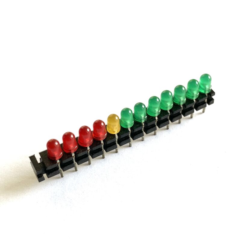 Led bar 12 leds - 3 colors 45 x 5 mm