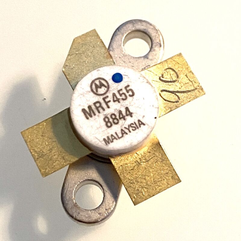Motorola MRF455 NPN Silicon Power Transistor 60W 30 MHz 12.5V