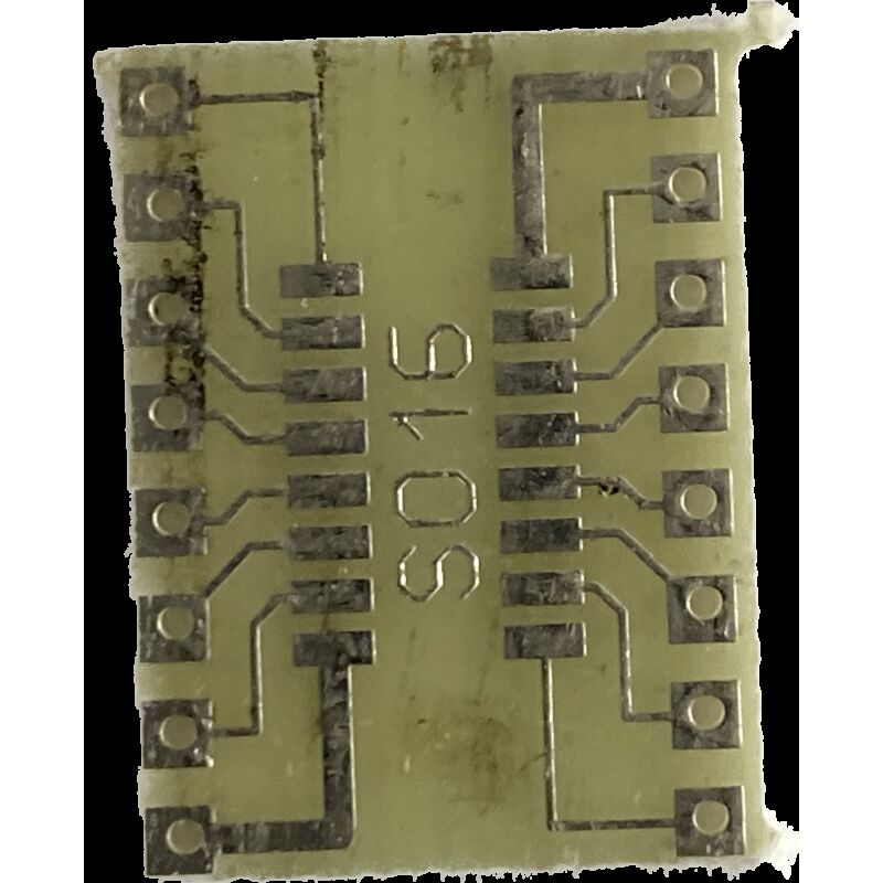 Circuit board Breakout adapter SO16 epoxy 15 x 20 x 1mm