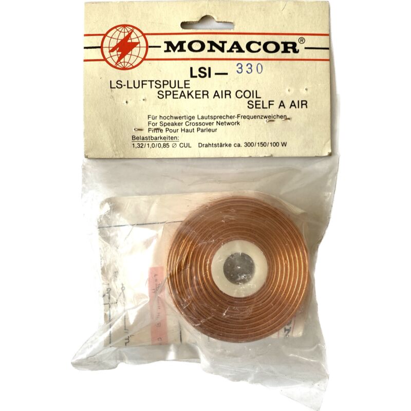 Monacor LSI-330 air coil 3.3mH - 1.3cul - 0.73Ω - 300W