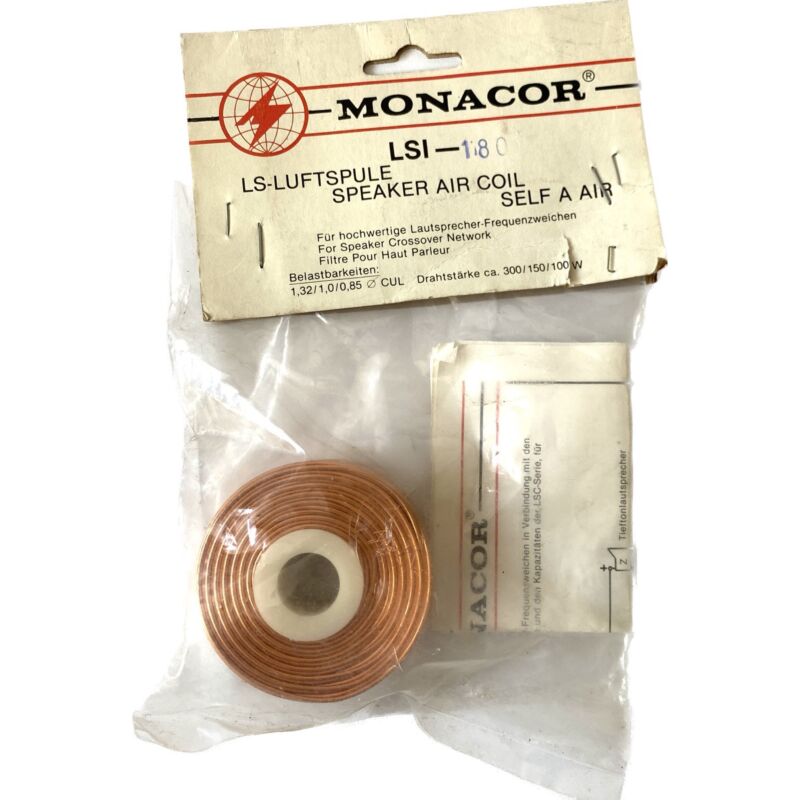 Monacor LSI-180 air coil 1.8mH - 1.3cul - 0.6Ω - 300W