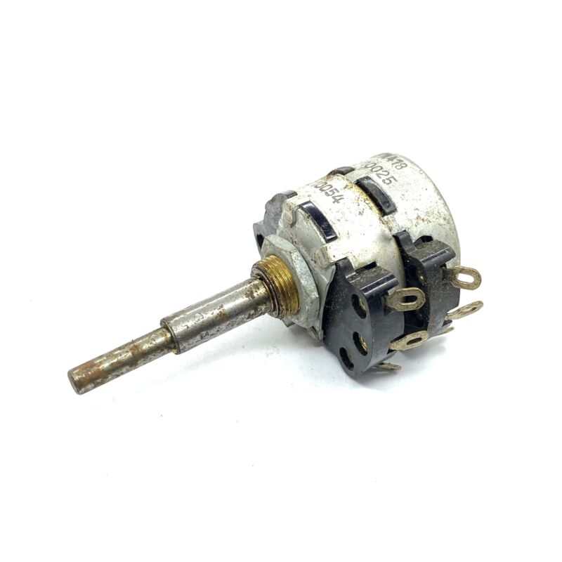 Potentiometer INGELEN 418  0,2M + 50k - double shaft 6/4mm