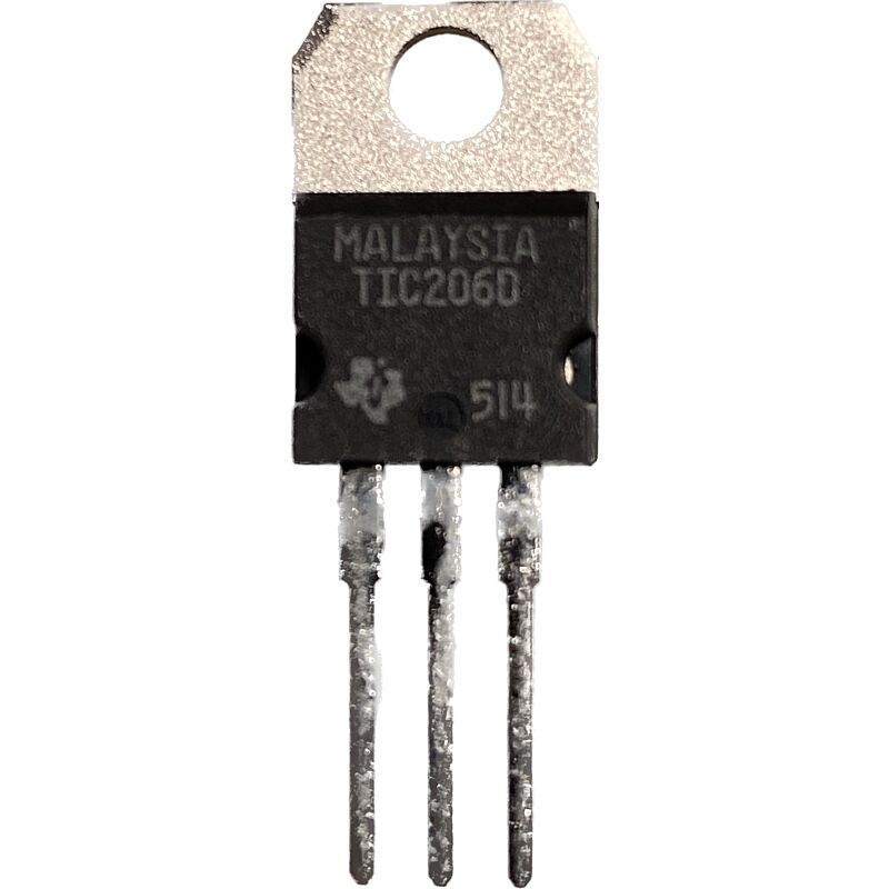 TIC 206D TRIAC, 400 V, 3 A, TO-220