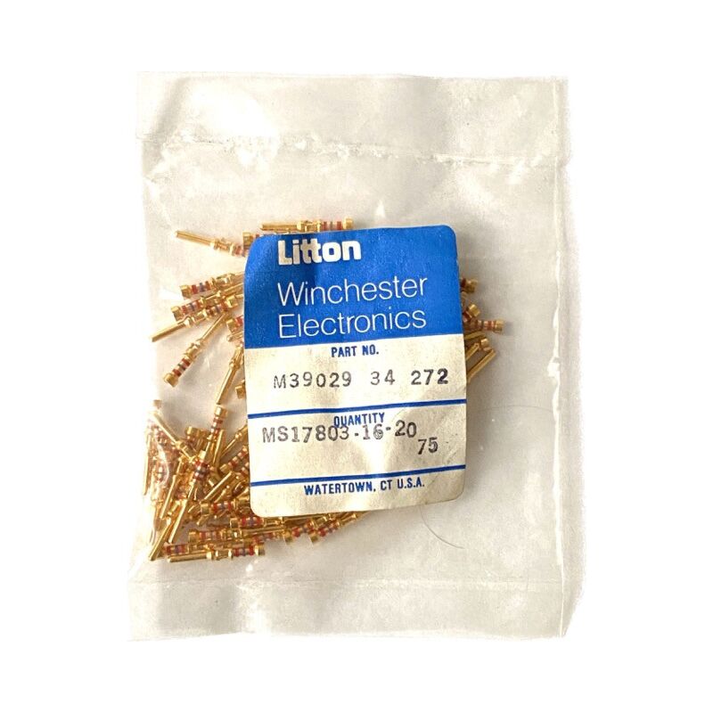 75 x Winchester M39029/34-272 CONTACT 20 AWG .062 MATING DIA. (MIL)