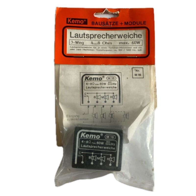 Kemo kit 3 Way loudspeaker filter module (M16)