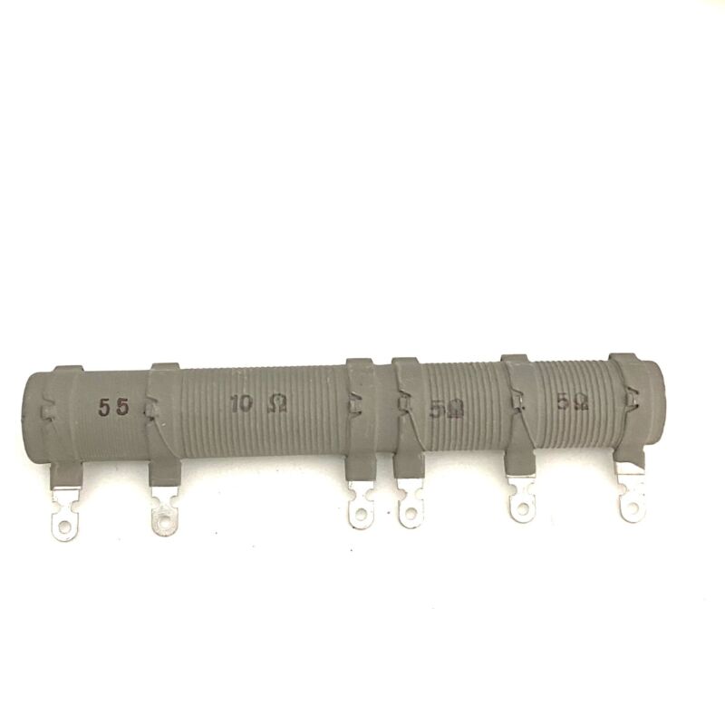 NIRA  Multistage Resistor - 1 section of 2x 5 Ohm And 1 section of 10 Ohm + 55 Ohm  - 30 W - 17 x 121 mm.