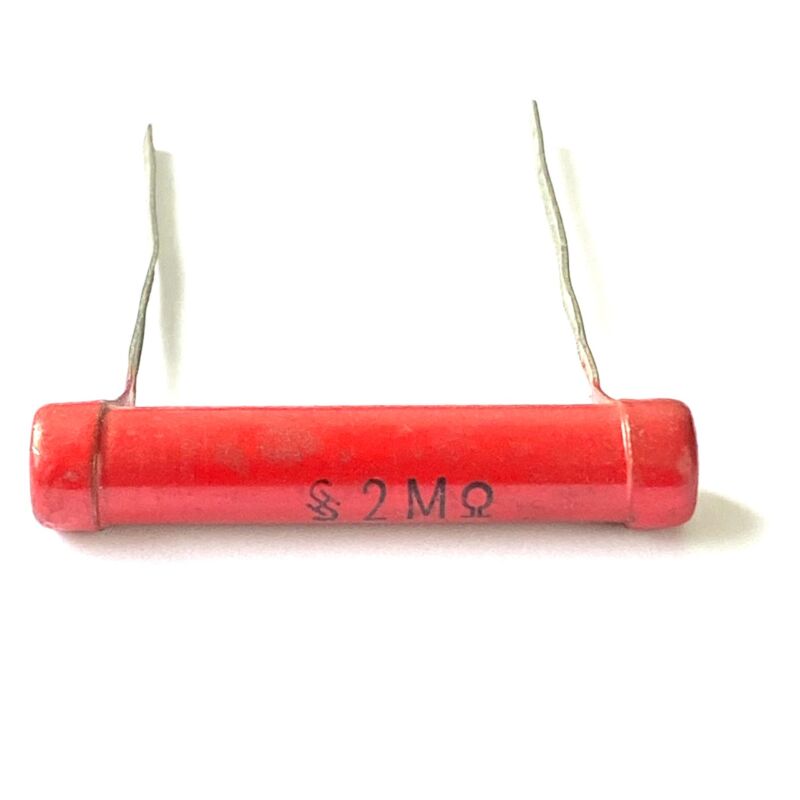 Siemens B51004 "Karbowid" Resistor - 2M Ohm - 2W - 5% - 46x9mm - DIN 41404